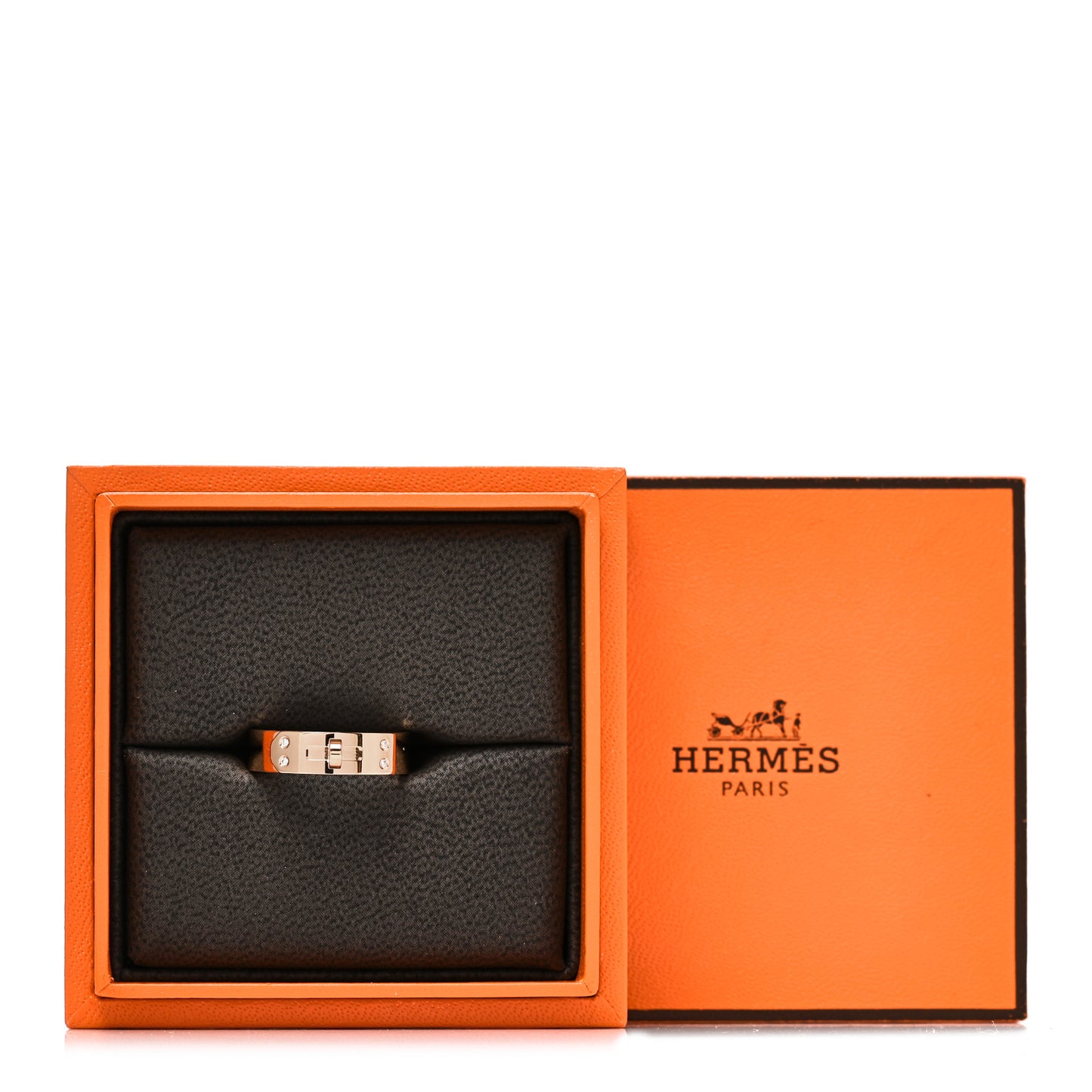 18K Rose Gold Diamond PM Kelly Ring 52 6
