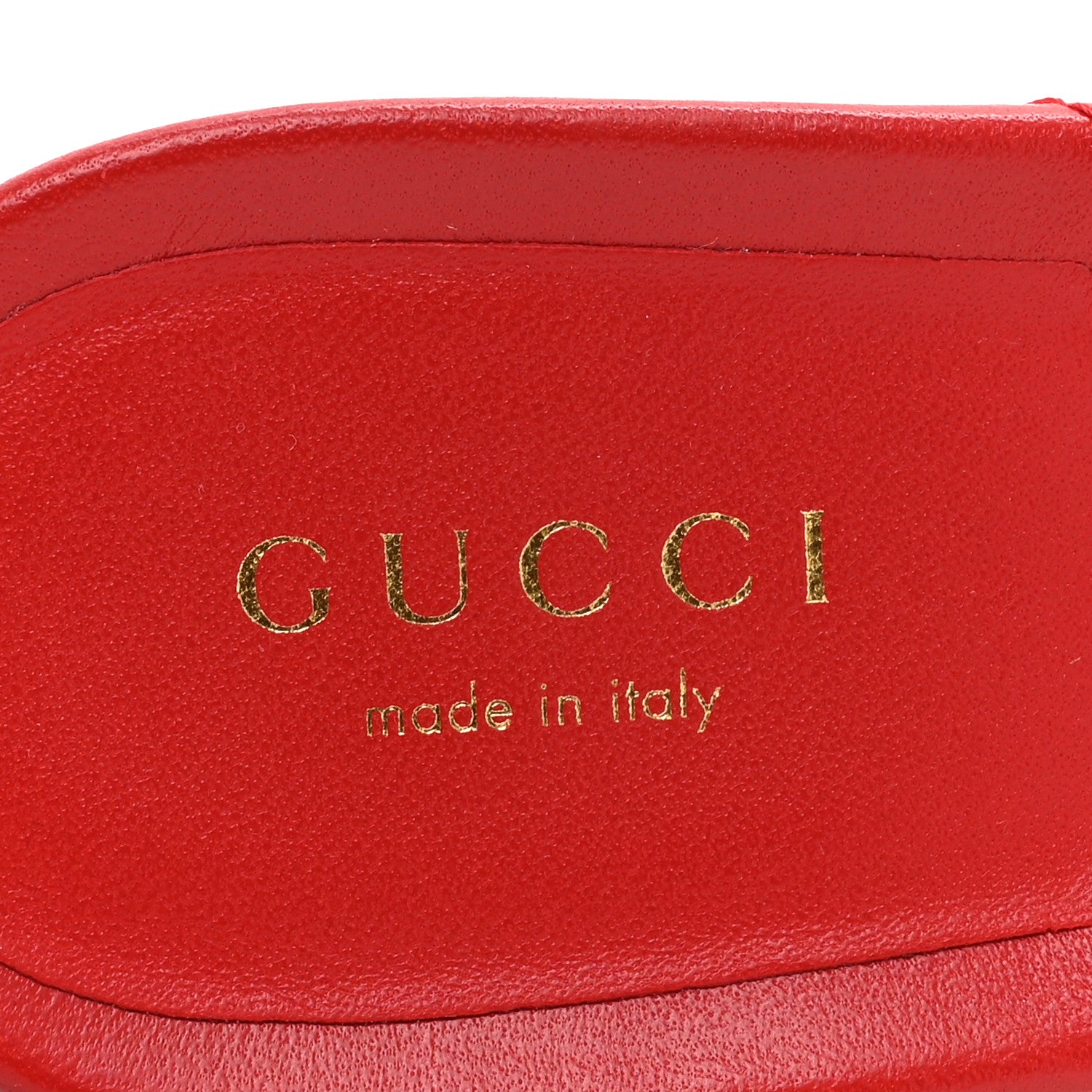 Gucci Nappa Matelasse GG Marmont 75mm Slide Sandals 38 Hibiscus Red 7 of 11