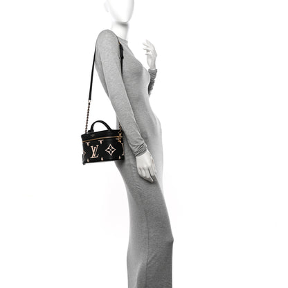 Louis Vuitton Empreinte Monogram Giant Vanity PM Black Beige 2 of 9