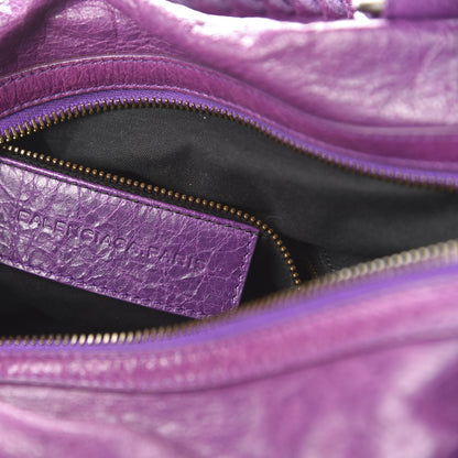 Balenciaga Agneau Classic Hardware Boston Ultraviolet 9 of 11