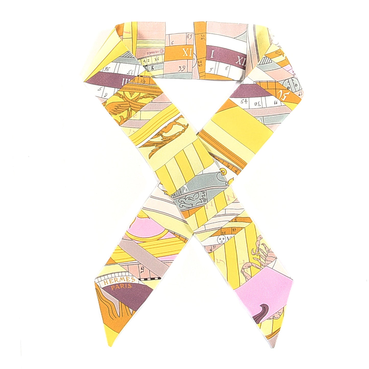 Silk Astrologie Nouvelle Twilly Jaune White Moutarde