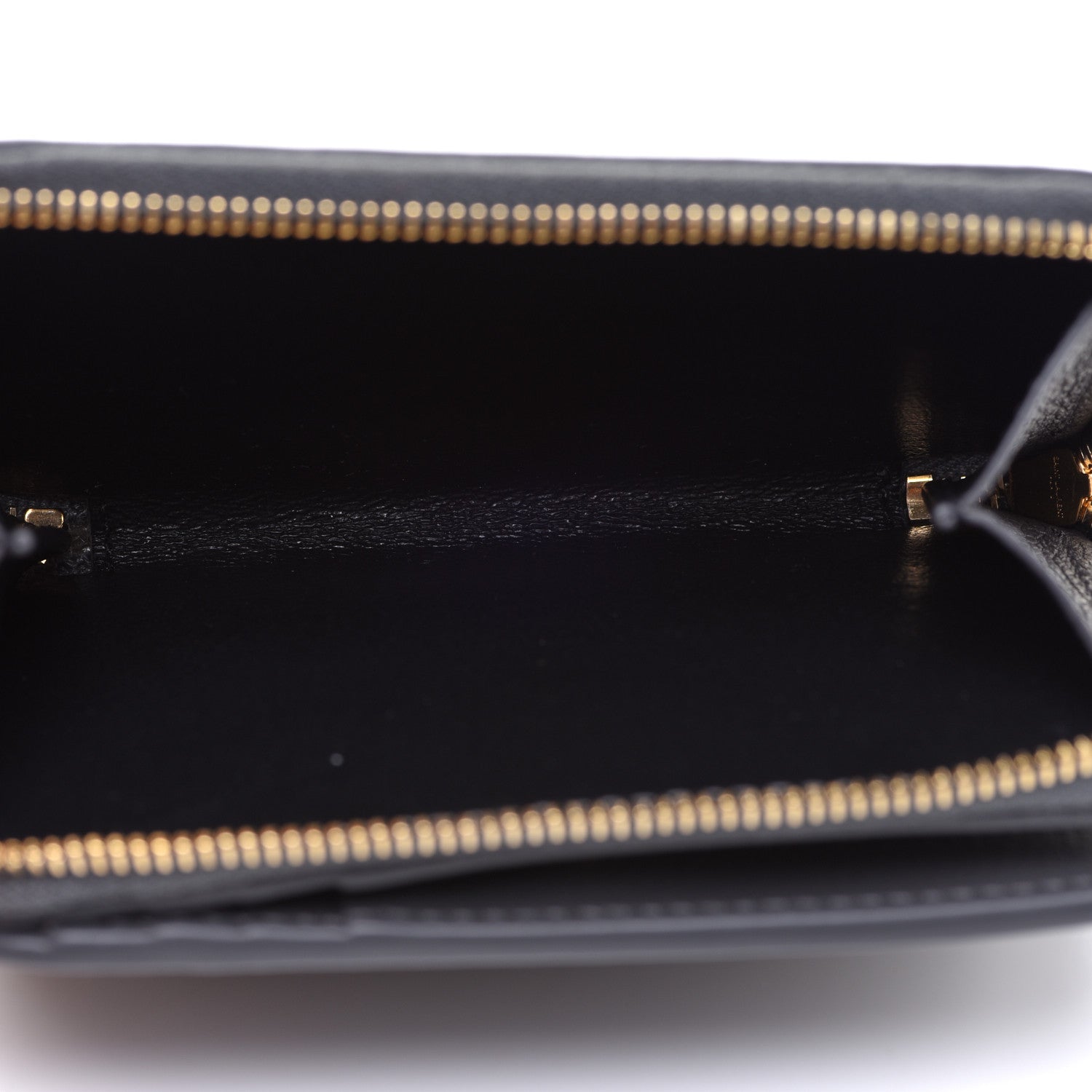 Saint Laurent Grained Calfskin Tiny Monogram Compact Zip Around Wallet Grey 5 of 10