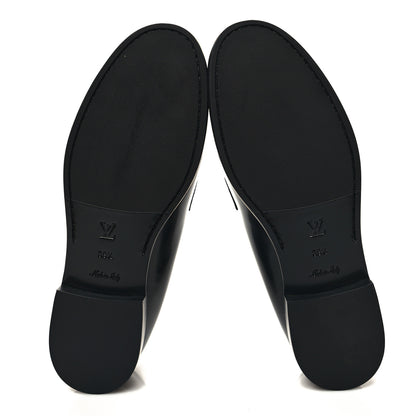 Louis Vuitton Glazed Calfskin Chess Flat Loafer 39.5 5 of 8
