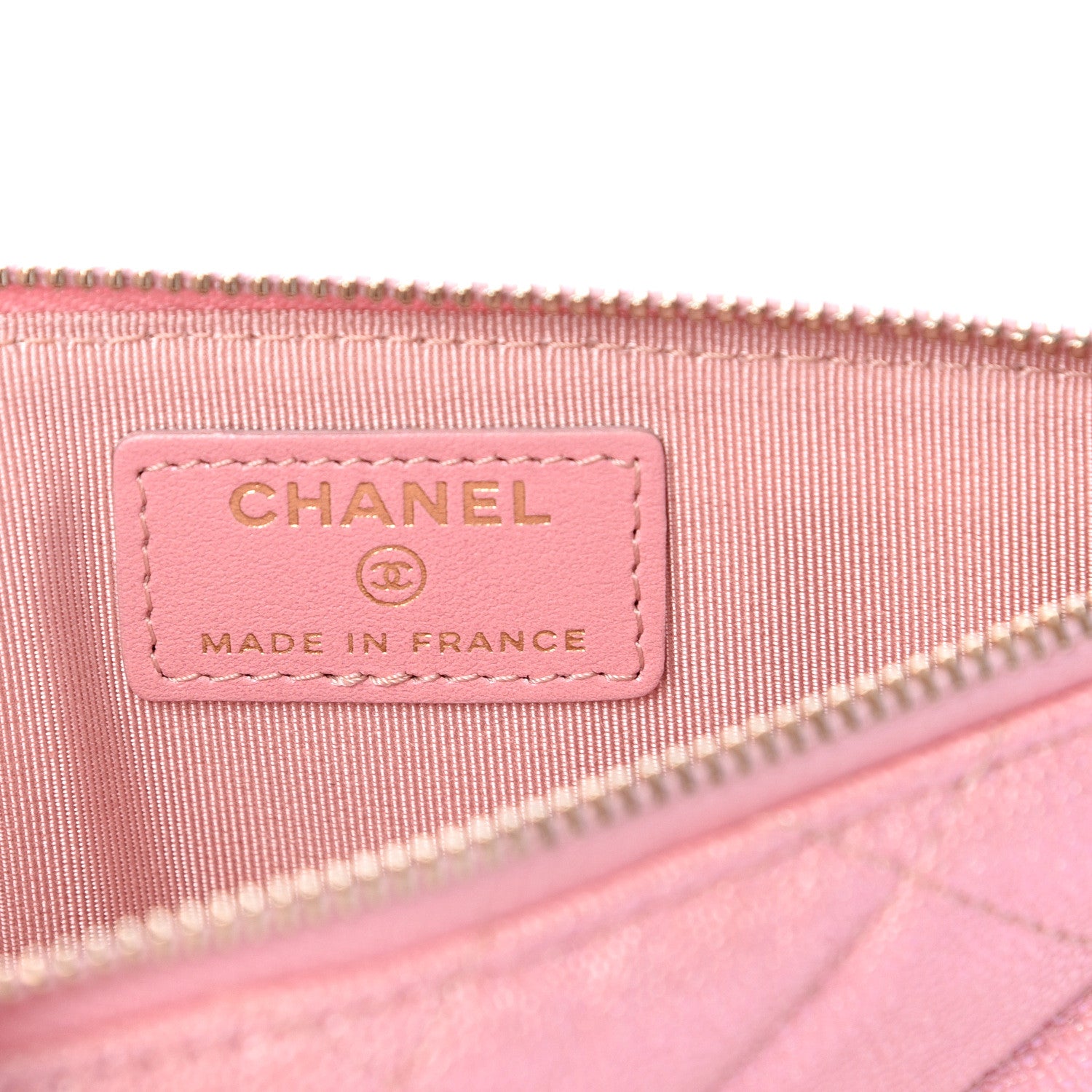 Chanel Iridescent Caviar Quilted Classic iPhone Pouch Rose Pink 5 of 7