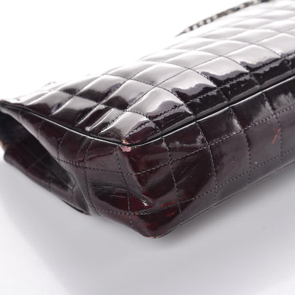 Chanel Patent Chocolate Bar Mademoiselle Flap Burgundy 14 of 18