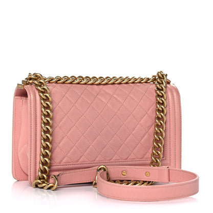 Chanel Caviar Quilted Medium Boy Flap Pink 2 of 13