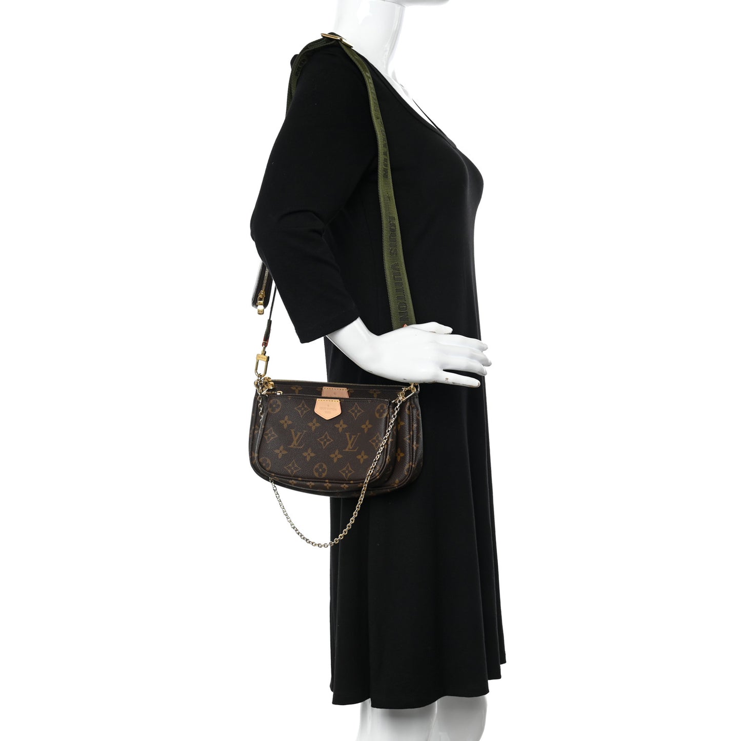 Monogram Multi Pochette Accessories Kaki