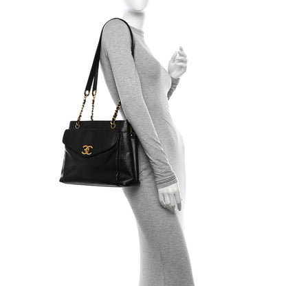 Chanel Lambskin Flap Shoulder Bag Dark Brown 2 of 21