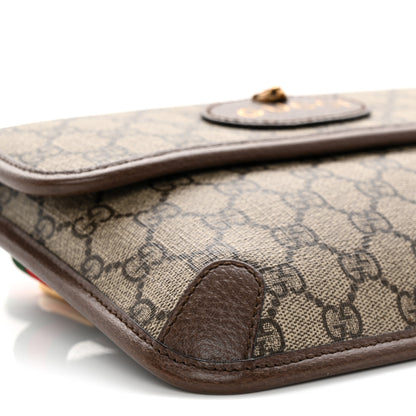 Gucci GG Supreme Monogram Neo Vintage Web Belt Bag Brown 9 of 10