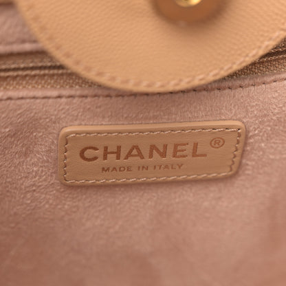 Chanel Caviar Small Studded Deauville Beige 6 of 11