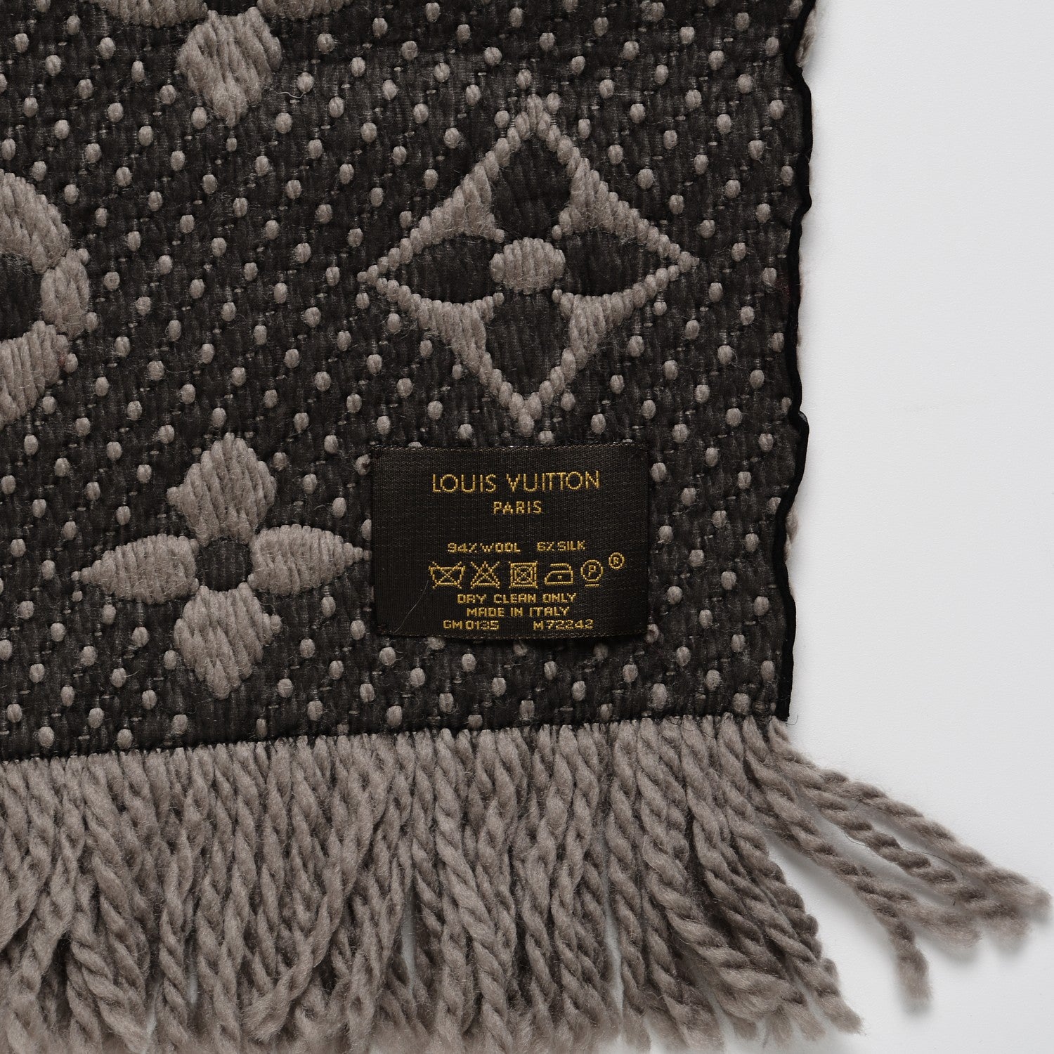 Louis Vuitton Wool Silk Logomania Scarf Verone 3 of 3