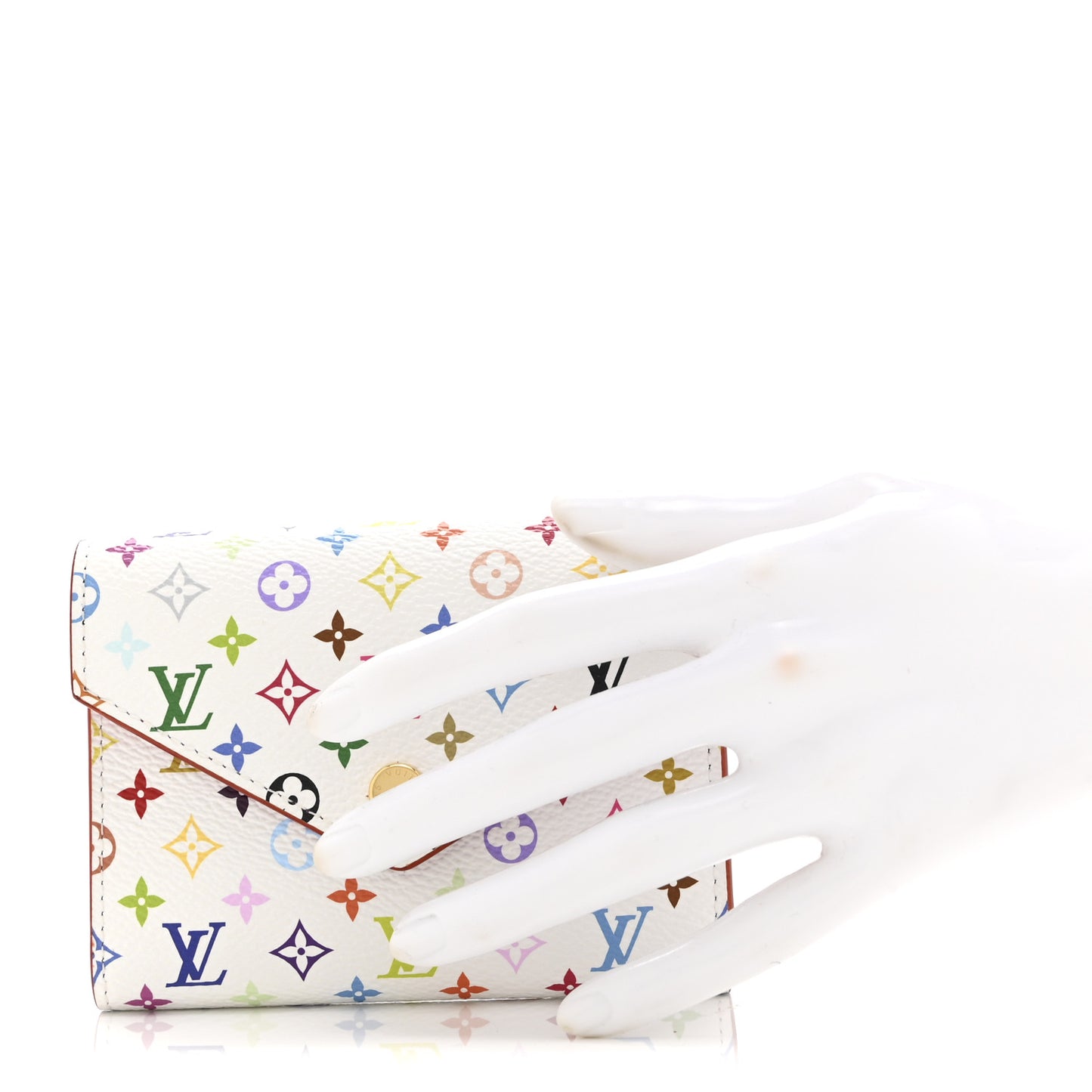 LV x TM Monogram Multicolor Victorine Wallet White