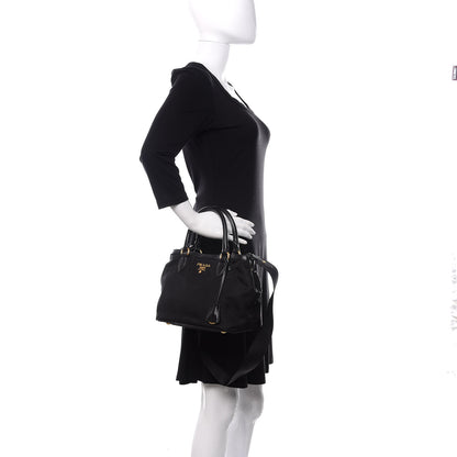 Prada Tessuto Nylon Soft Calf Tote Black 3 of 12