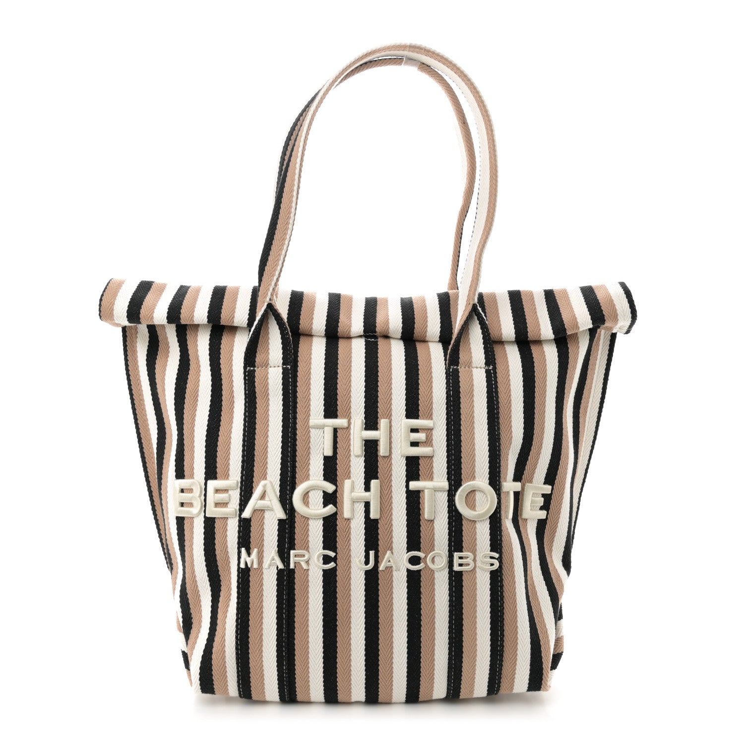 Marc Jacobs Jacquard Striped Beach Tote Bag Camel Multi 1 of 10