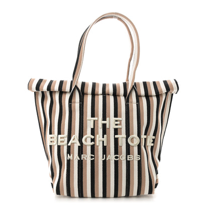 Marc Jacobs Jacquard Striped Beach Tote Bag Camel Multi 1 of 10