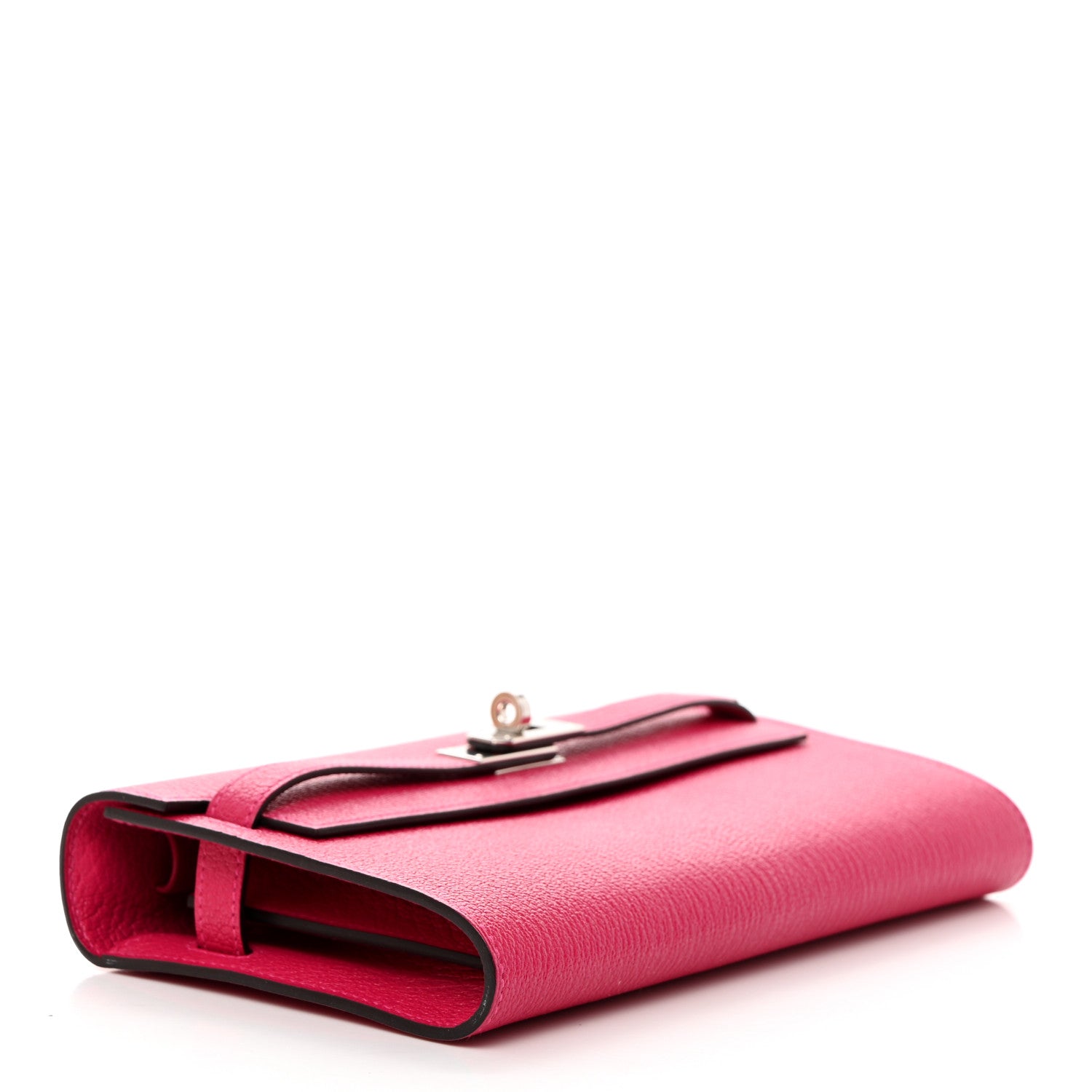 Hermes Chevre Mysore Kelly Wallet To Go Rose Mexico 4 of 7