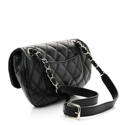 Chanel Calfskin Quilted CC Uniform Flap Belt Bag Black 3 of 11