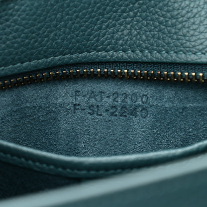 Celine Baby Drummed Calfskin Nano Prussian Blue 8 of 11