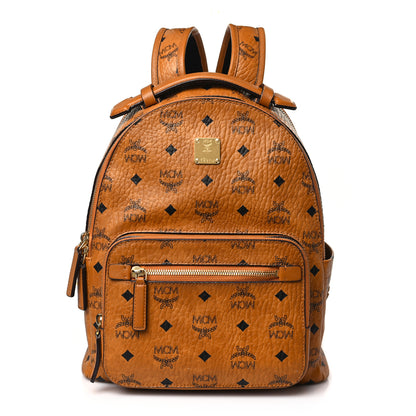 MCM Visetos Small Stark Backpack Cognac 1 of 10