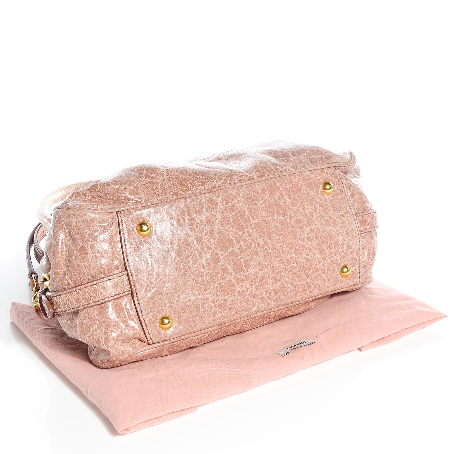 Miu Miu Nappa Leather Mini Charm Mughetto 5 of 11