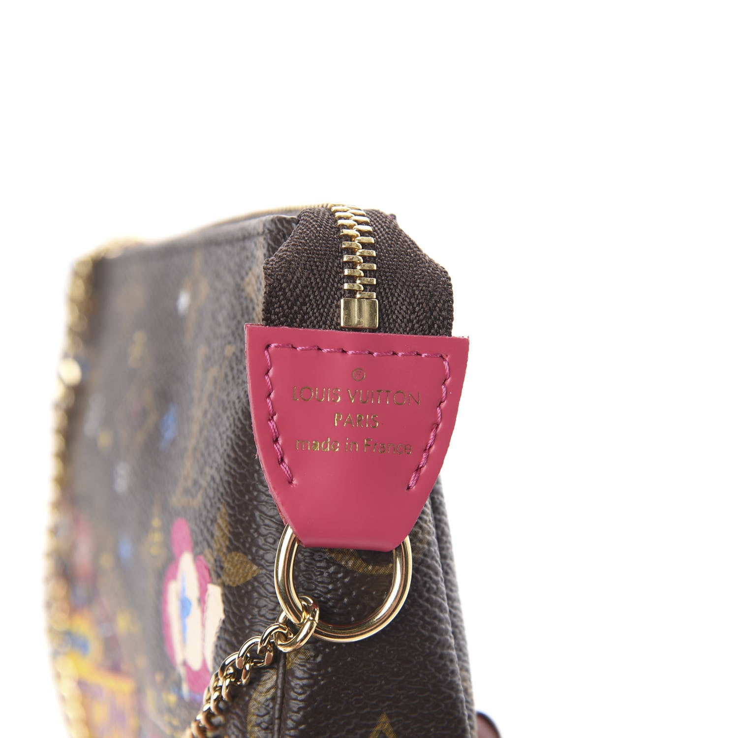 Louis Vuitton Monogram 2020 Christmas Animation Roller Coaster Mini Pochette Accessories Pivoine 6 of 7