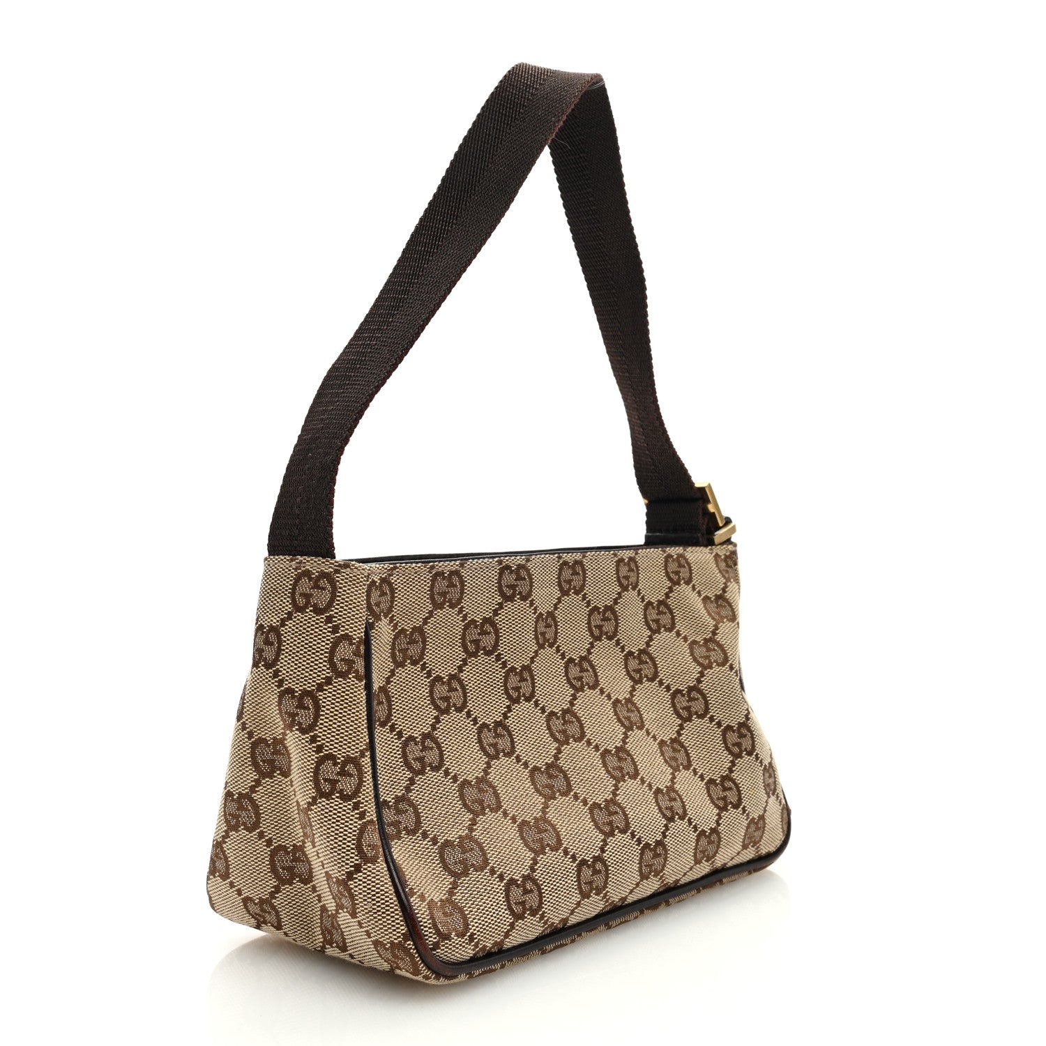 Gucci Monogram Shoulder Bag Dark Brown 3 of 9