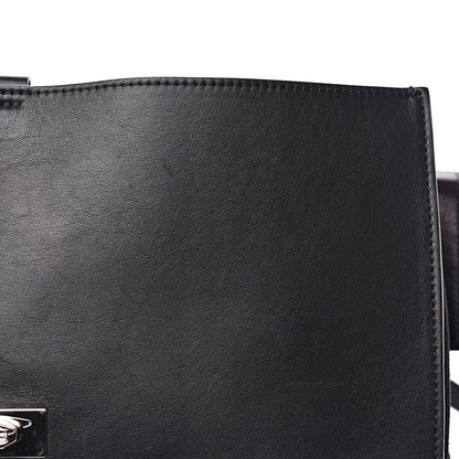 Givenchy Calfskin Crocodile Embossed Medium Shark Lock Satchel Black 11 of 11