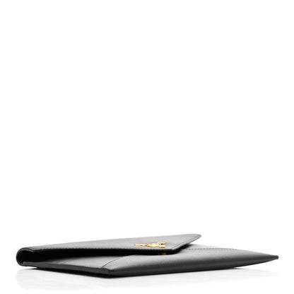 Prada Saffiano City Calfskin Envelope Wallet Black 4 of 9
