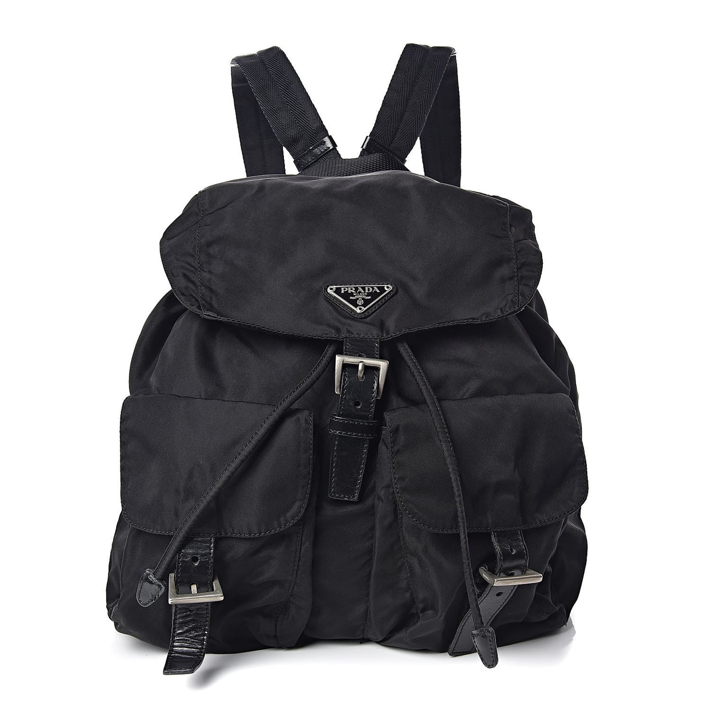Nylon Vela Medium Backpack Black