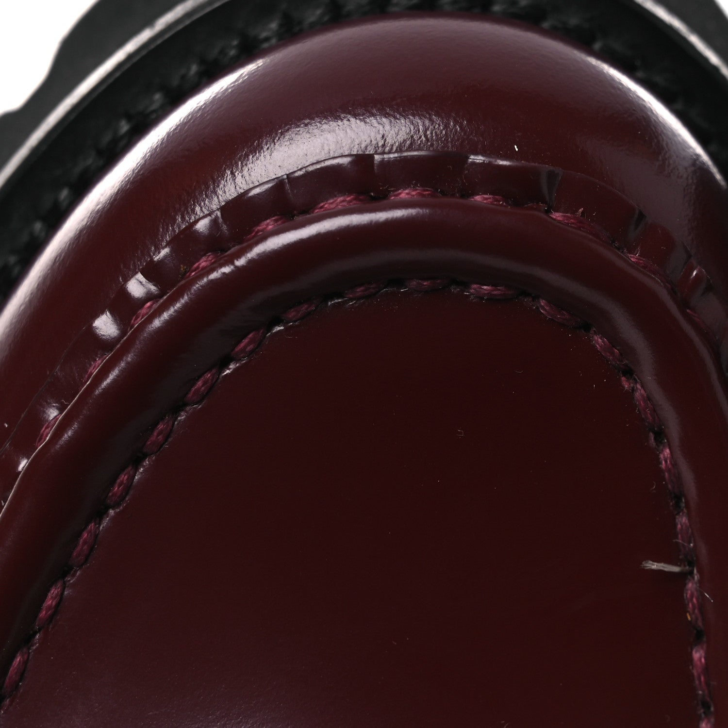 Gucci Cordovan Lux Womens Horsebit 45mm Platform Loafers 36.5 Vintage Bordeaux 13 of 15