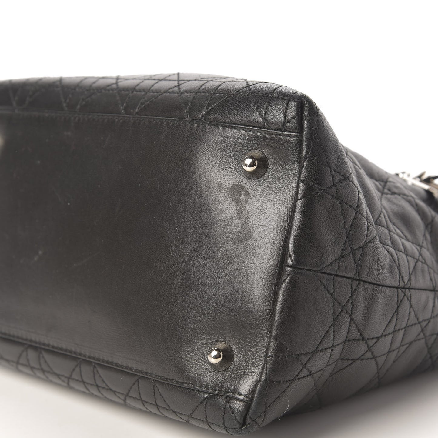Lambskin Cannage Small Soft Lady Dior Tote Black