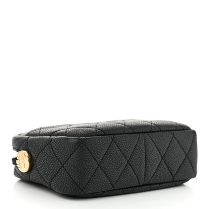 Chanel Iridescent Caviar Quilted Mini Coco Tassel Camera Case Black 4 of 10