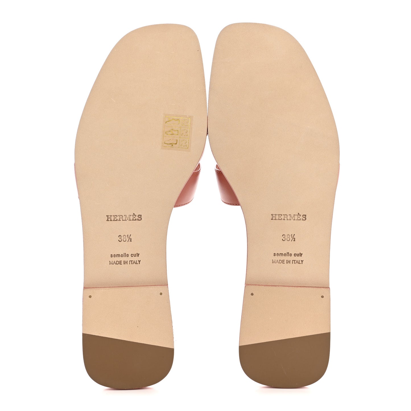 Box Calfskin Oran Sandals 38.5 Rouge Tomette