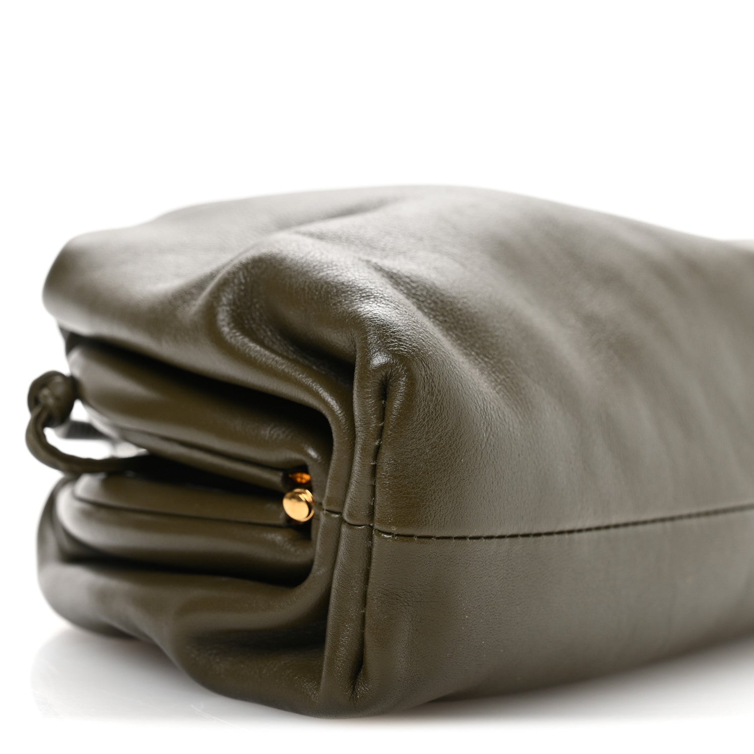 Bottega Veneta Butter Calfskin The Mini Pouch Kaki Fondente 9 of 10