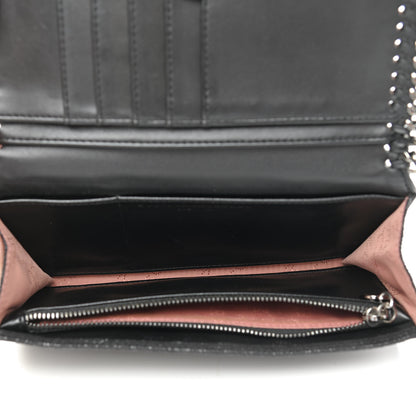 Stella McCartney Shaggy Deer Falabella Flap Wallet Black 5 of 6