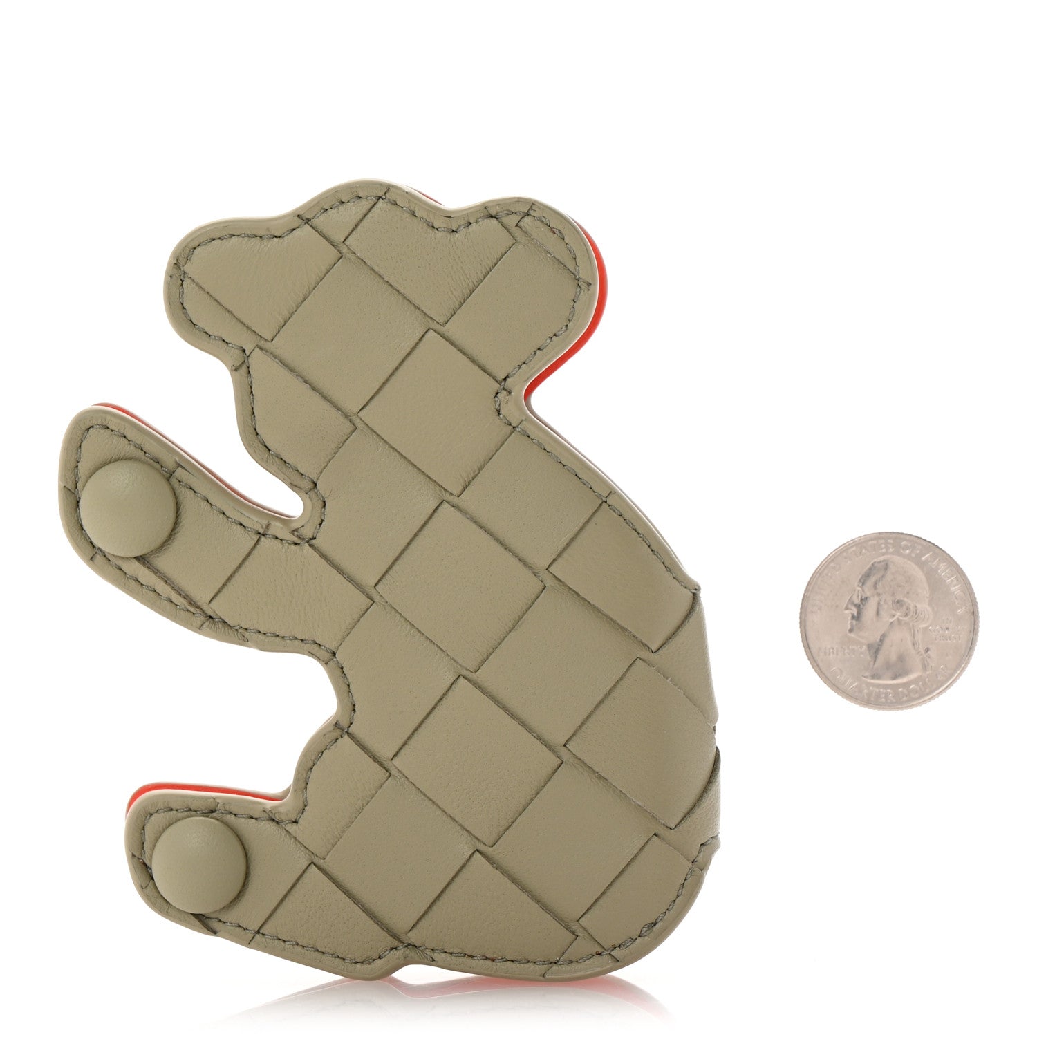 Bottega Veneta Nappa Intrecciato Koala Bag Charm Travertine Orange 2 of 5