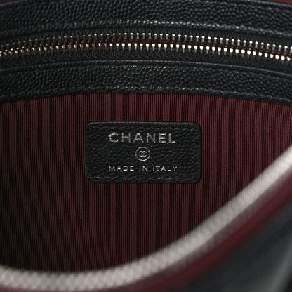 Chanel Caviar Quilted Medium Cosmetic Case Black 6 of 8