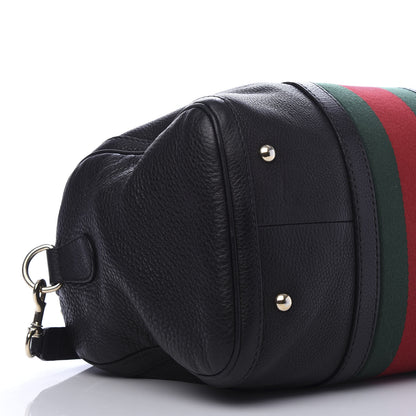 Gucci Calfskin Vintage Web Medium Boston Black 10 of 15