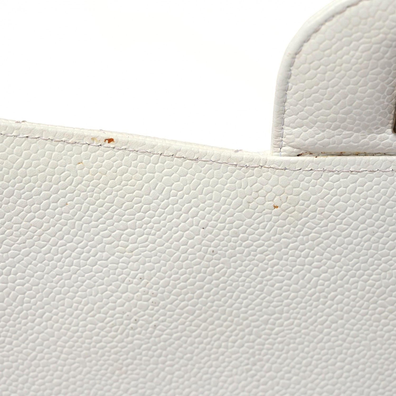 Chanel Caviar Quilted Maxi Single Flap White 11 of 22