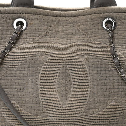 Chanel Canvas Large Double Face Shopping Tote Grey 8 of 11