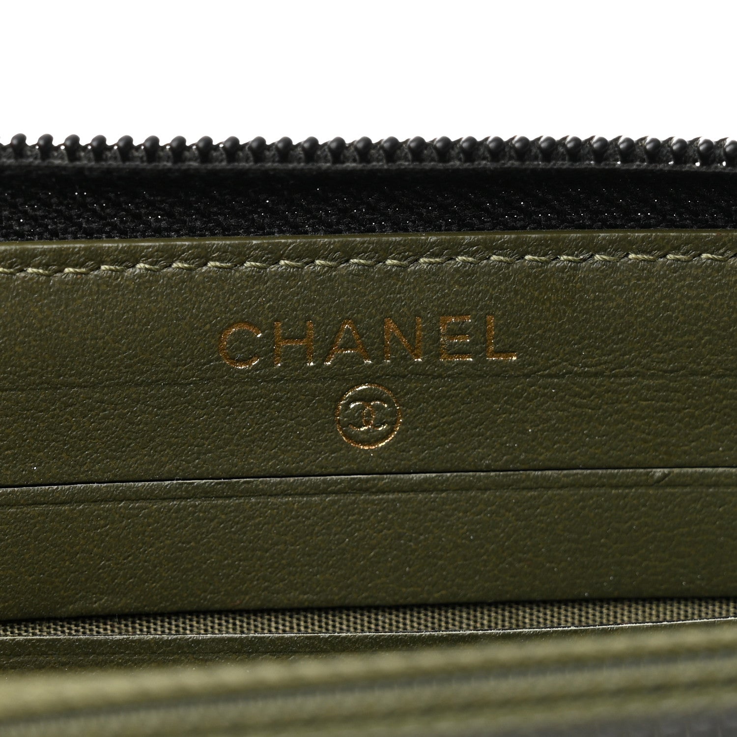 Chanel Caviar Quilted Small Boy Zip Around Wallet Black 6 of 9
