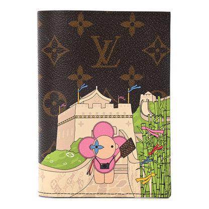 Louis Vuitton Monogram 2021 Christmas Animation China Passport Cover Myosotis Blue 1 of 11