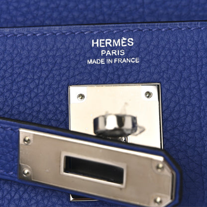 Hermes Togo Au Galop Kelly Retourne 28 Bleu Electrique Bleu Indigo Lime 6 of 10