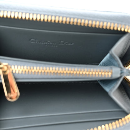 Christian Dior Lambskin Cannage Small Lady Dior Voyageur Coin Purse Cloud Blue 5 of 6