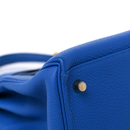 Hermes Togo Kelly Retourne 28 Bleu Zellige 8 of 11