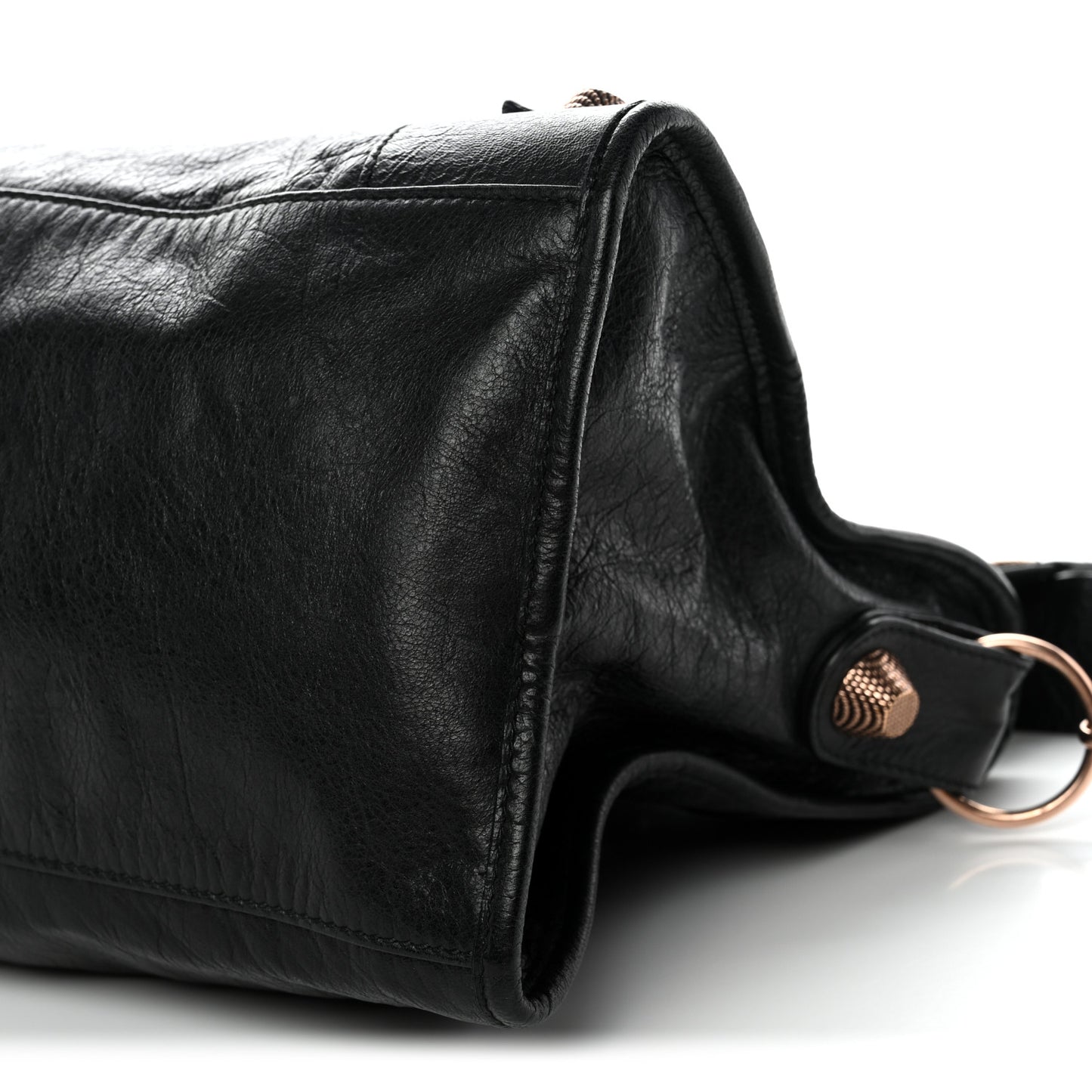 Agneau Giant 21 Rose Gold Hardware Part Time Black