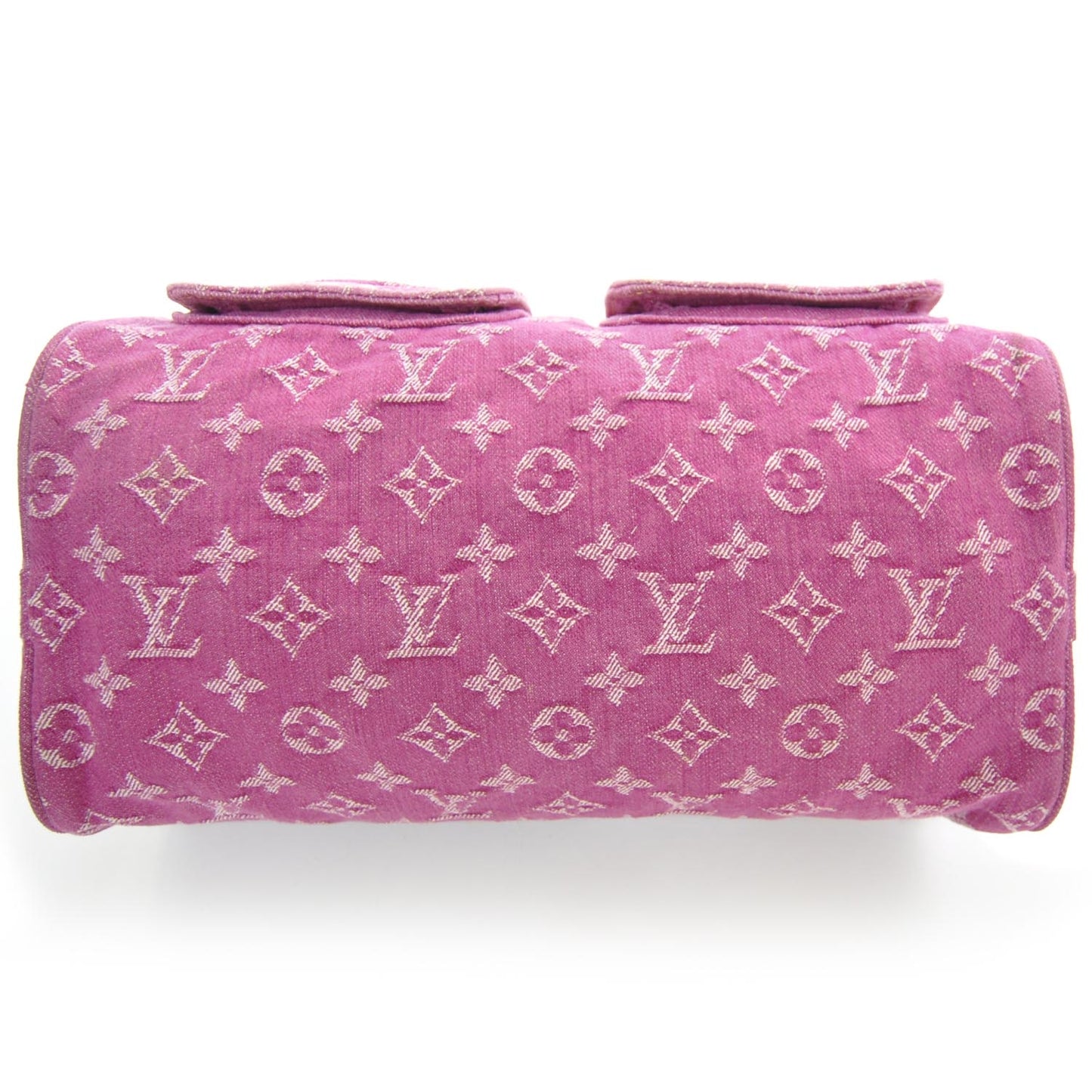 Monogram Denim Neo Speedy Fuchsia