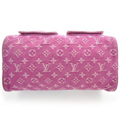 Louis Vuitton Monogram Denim Neo Speedy Fuchsia 4 of 9