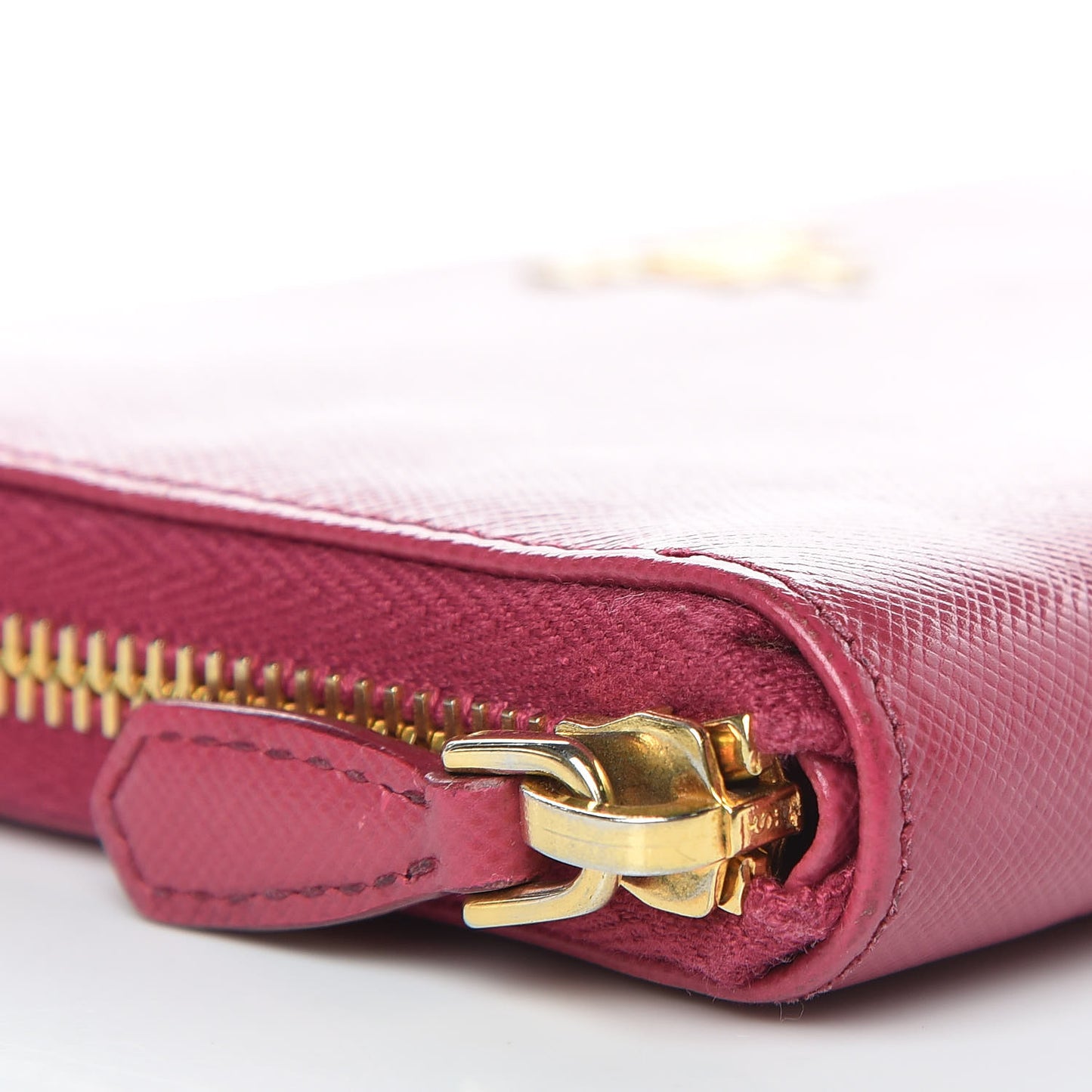 Saffiano Colour Zip Around Wallet Peonia