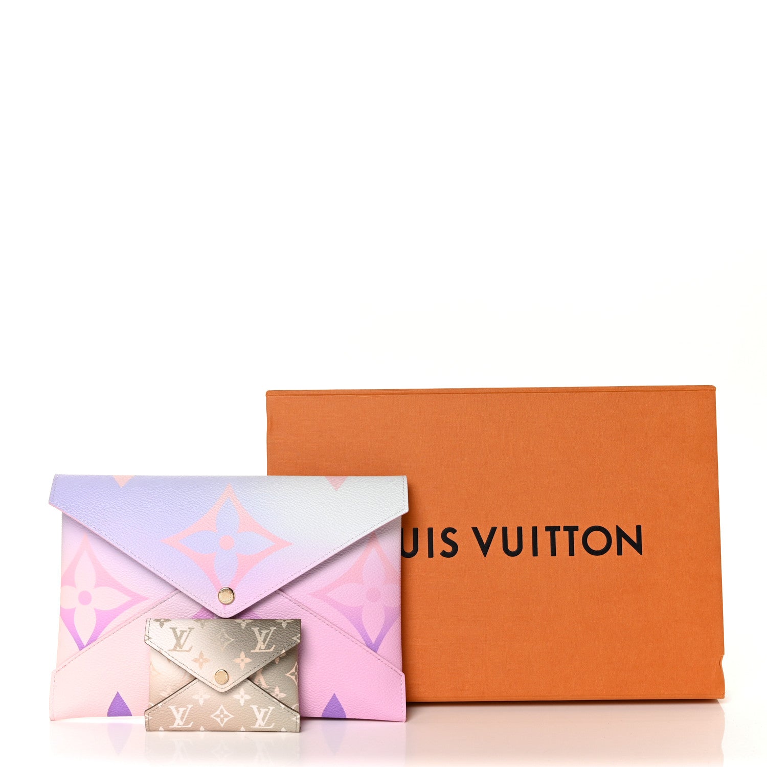 Louis Vuitton Monogram Giant Spring In The City Kirigami Pochette Set Sunrise Pastel Sunset Kaki 10 of 10